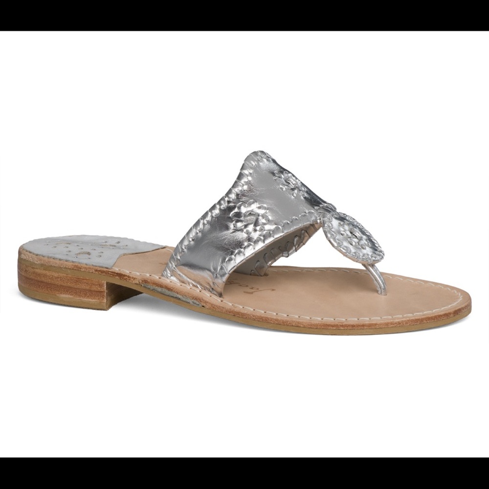 Jack Rogers Silver Sandal